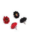 YouBella Jewellery Combo of 4 Floral Stud Earrings for Girls and Women (Multi) (YBEAR_33353)